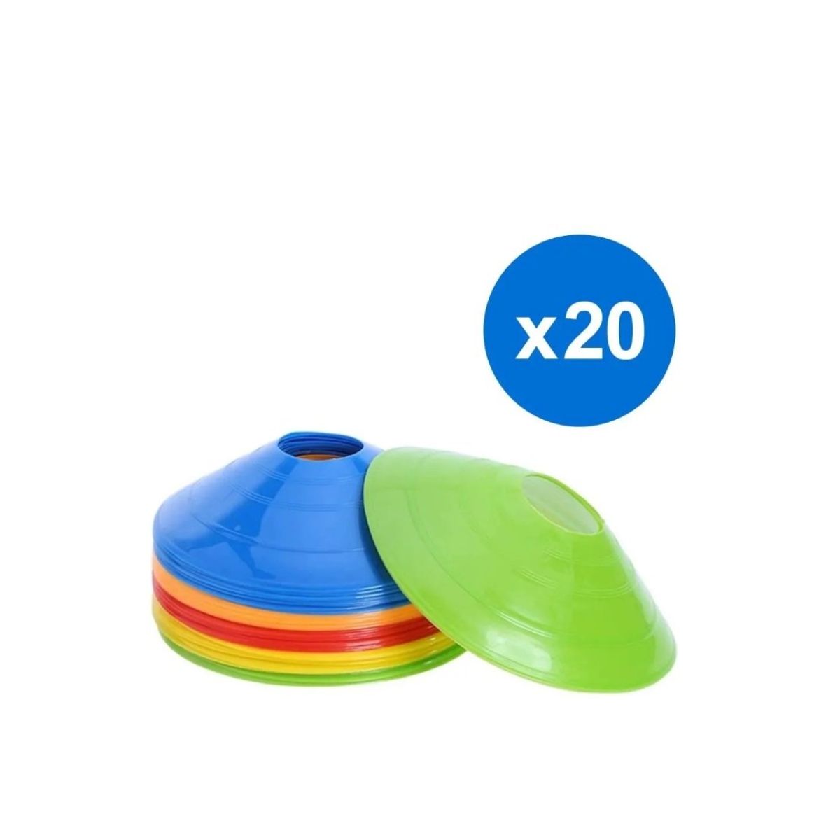 GENERICO - Set Conos Lenteja Entrenamiento Crossfit Fitness 20 unid