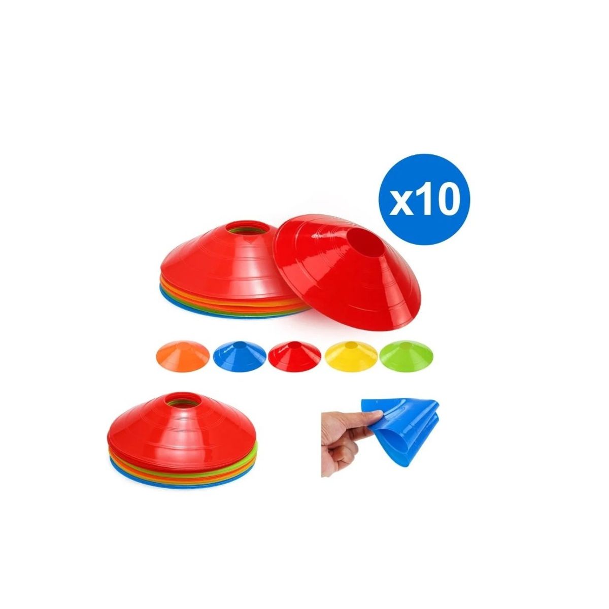 GENERICO - Conos Lenteja Entrenamiento Crossfit Fitness 10 unid