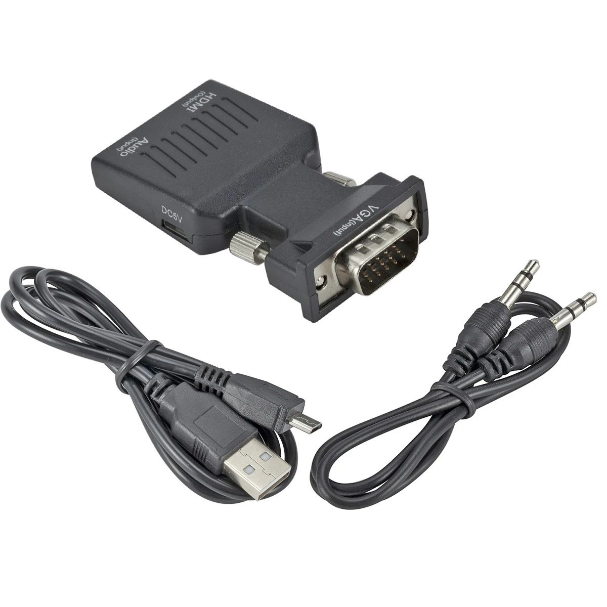 GENERICO - Adaptador VGA a HDMI  Convertidor VGA macho a HDMI hembra