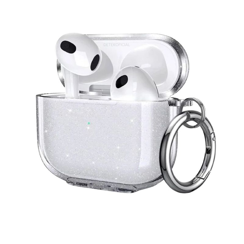 GENERICO - Carcasa Funda Transparente Brillante Tpu Silicona Para AirPods 4 2024