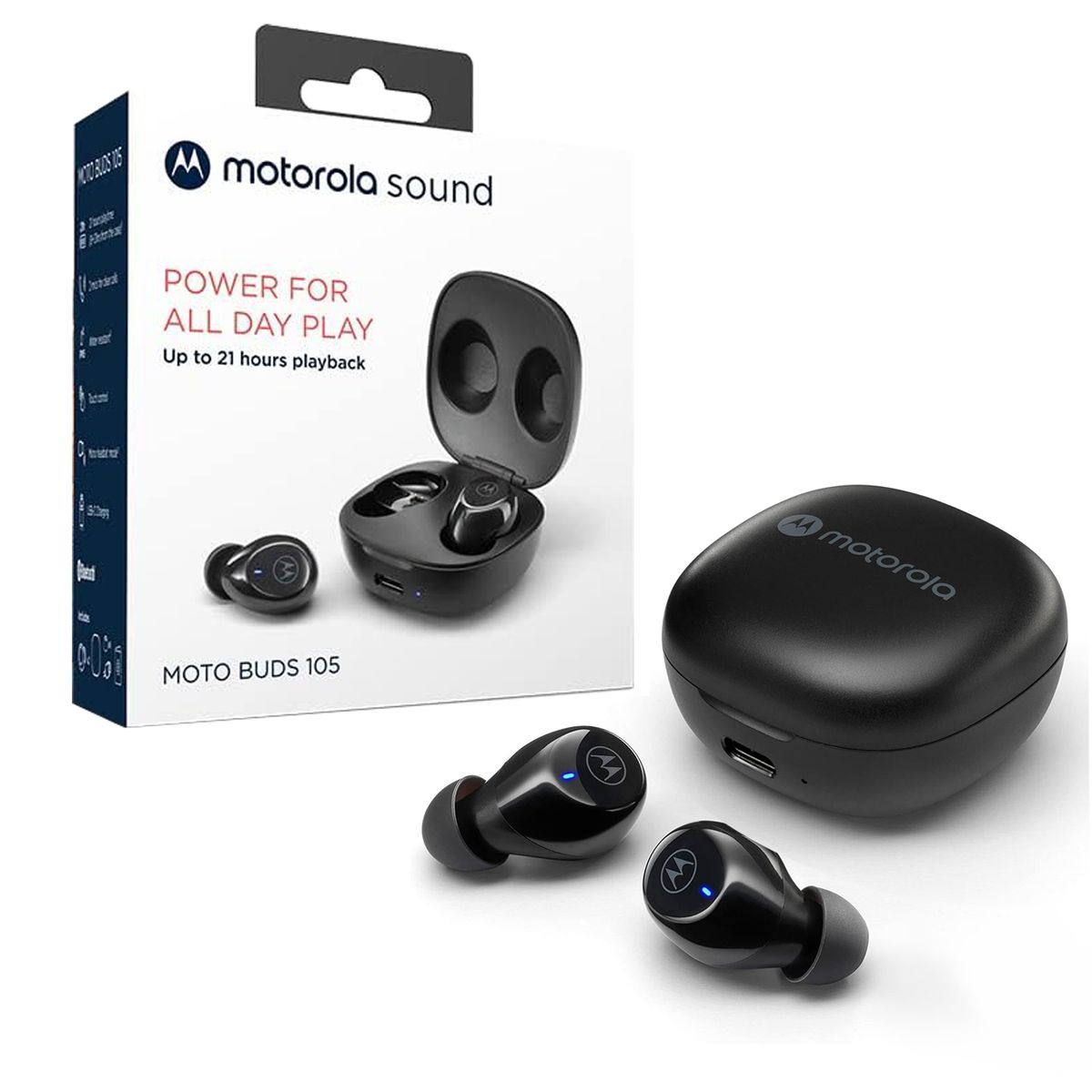 MOTOROLA - Audifonos Inalambricos Motorola Moto Buds 105 TWS Bluetooth