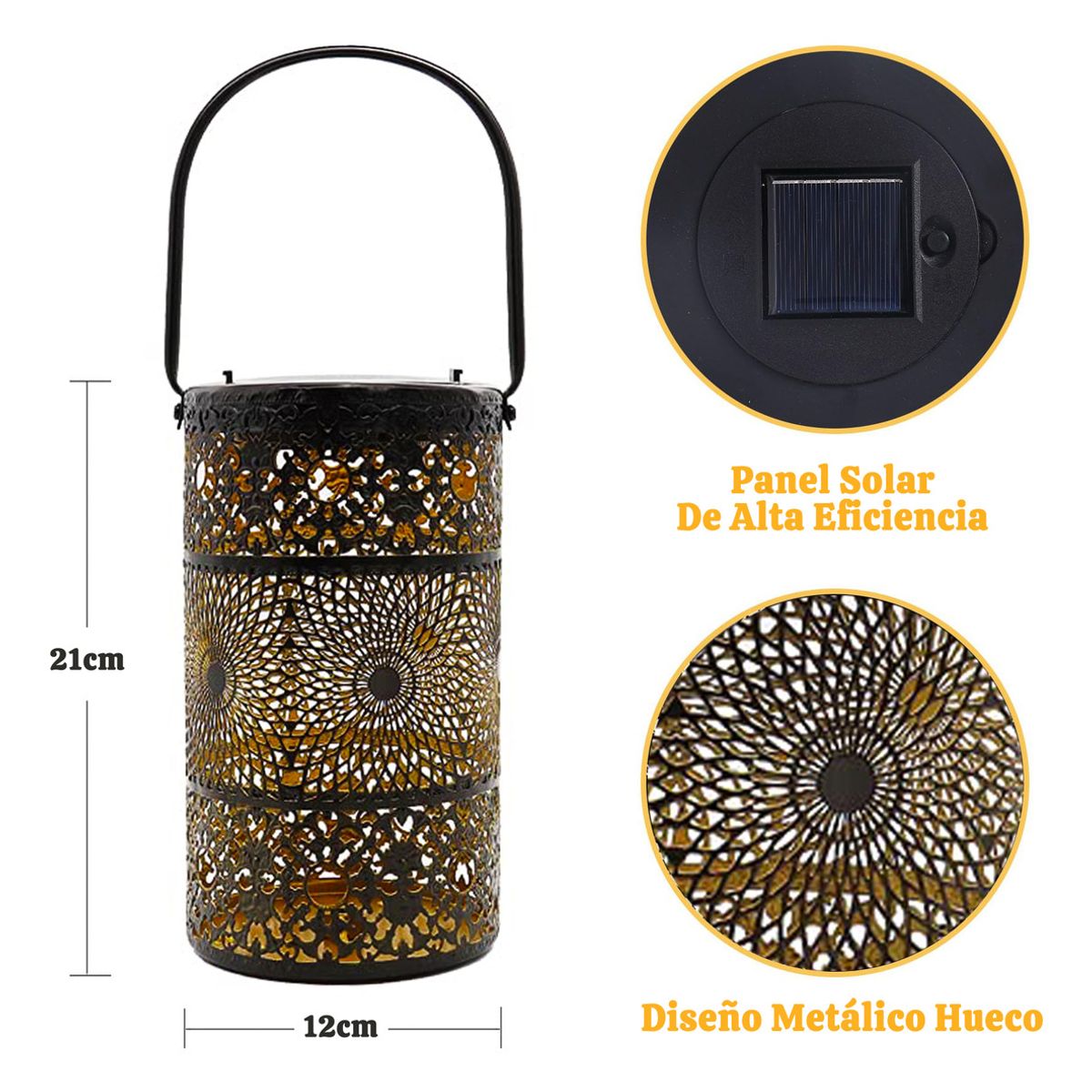 GENERICO - Lámparas Solar Exterior Impermeable Jardín Patio Camino