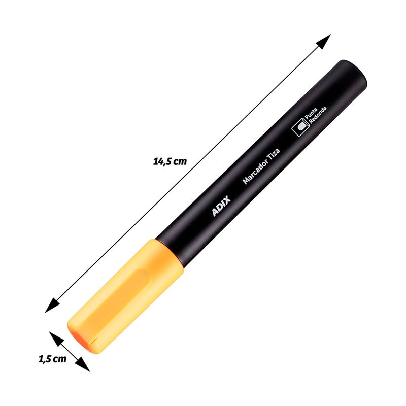 ADIX - Marcadores Tiza Fluorescente 5 Un - Adix