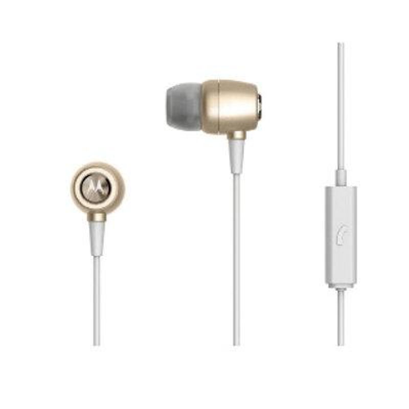 MOTOROLA - Audífono Motorola Earbuds Metal Resistente al Agua In-Ear - Beige