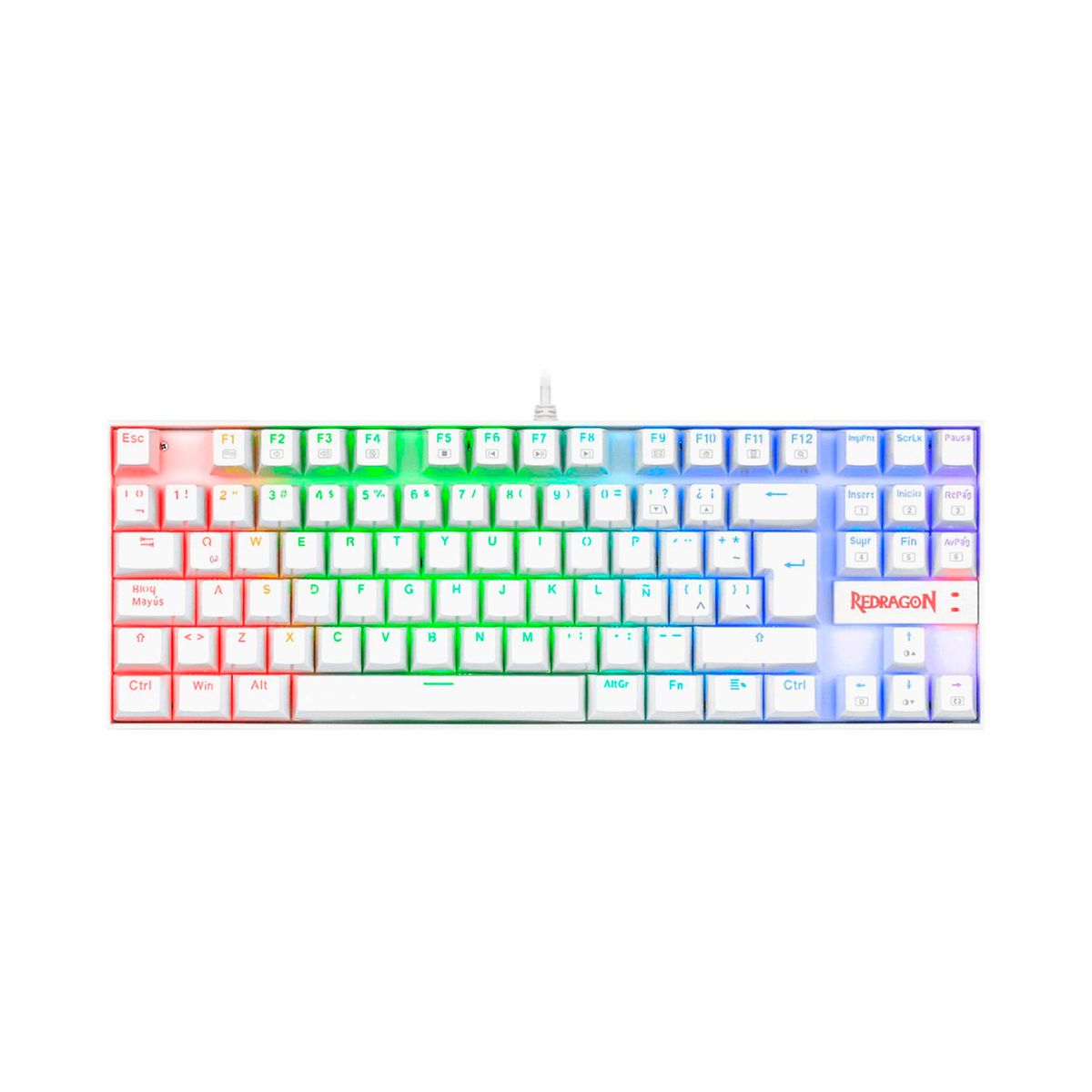 REDRAGON - Teclado Mecánico Redragon Kumara K552W Red Switch Esp