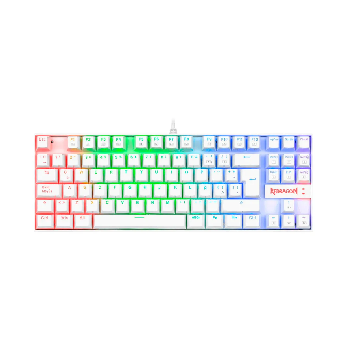 REDRAGON - Teclado Mecánico Redragon Kumara K552W Red Switch Esp