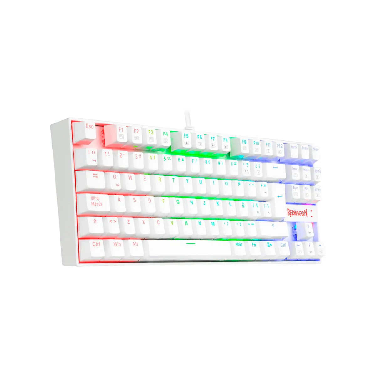 REDRAGON - Teclado Mecánico Redragon Kumara K552W Red Switch Esp