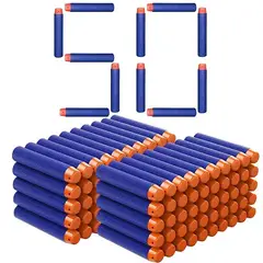NERF - Balas de espuma azules de 72 cm para 50 unidades