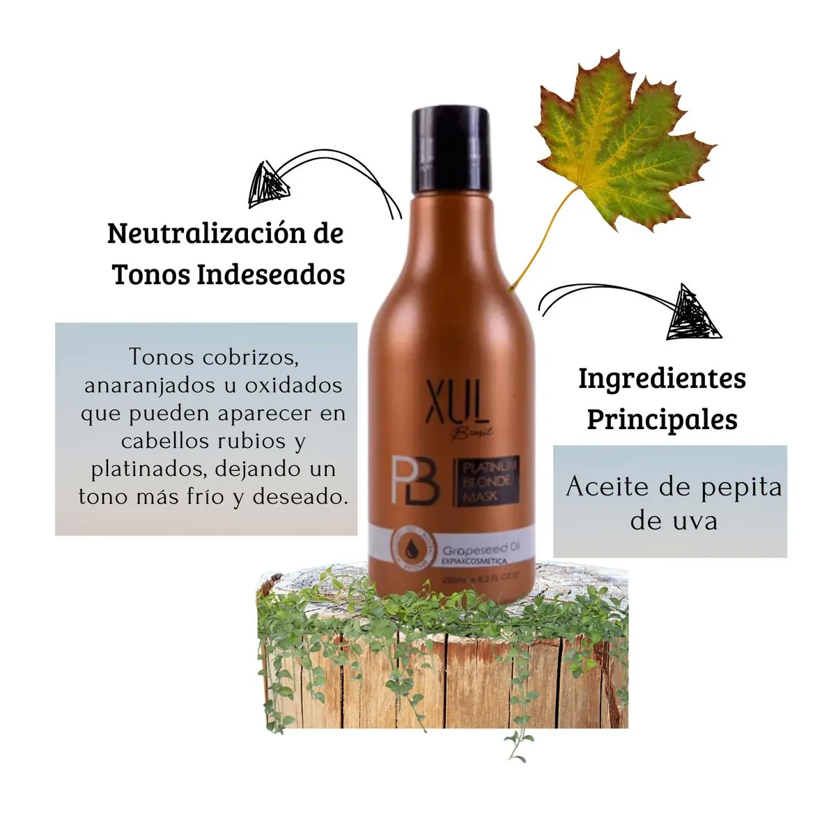 GAMA - Mascara Xul Brasil Matizadora Silver 250ml Cabellos Rubios y Platinos