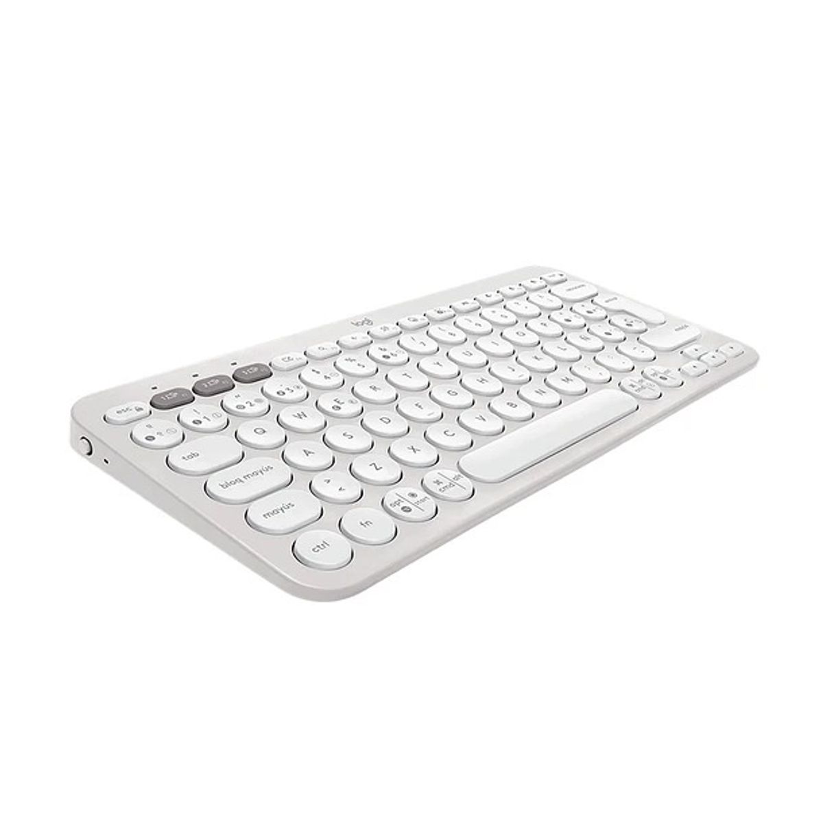 LOGITECH - Teclado Bluetooth Logitech Pebble Keys 2 K380s, Color Blanco (Es)