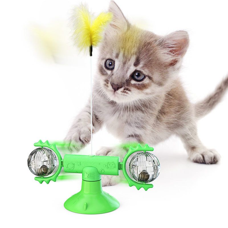 GENERICO - Juguete Interactivo Antiestres para Gatos Molino Viento Cat