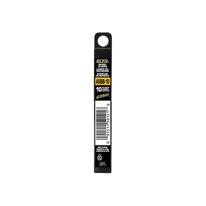 OLFA - Repuesto Universal 9 mm Negro 10 un ASBB-10