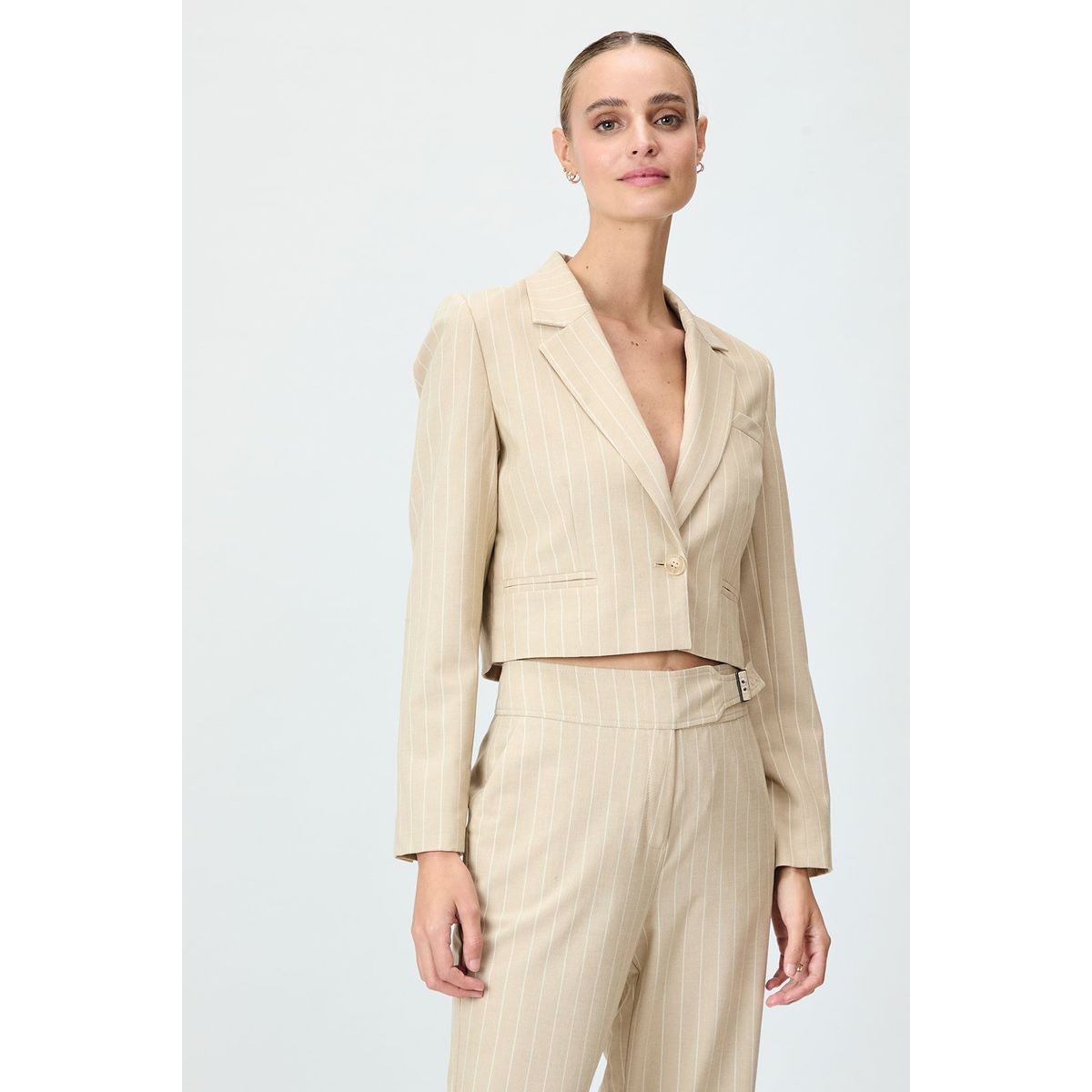 IO - Blazer Beige Mujer Io