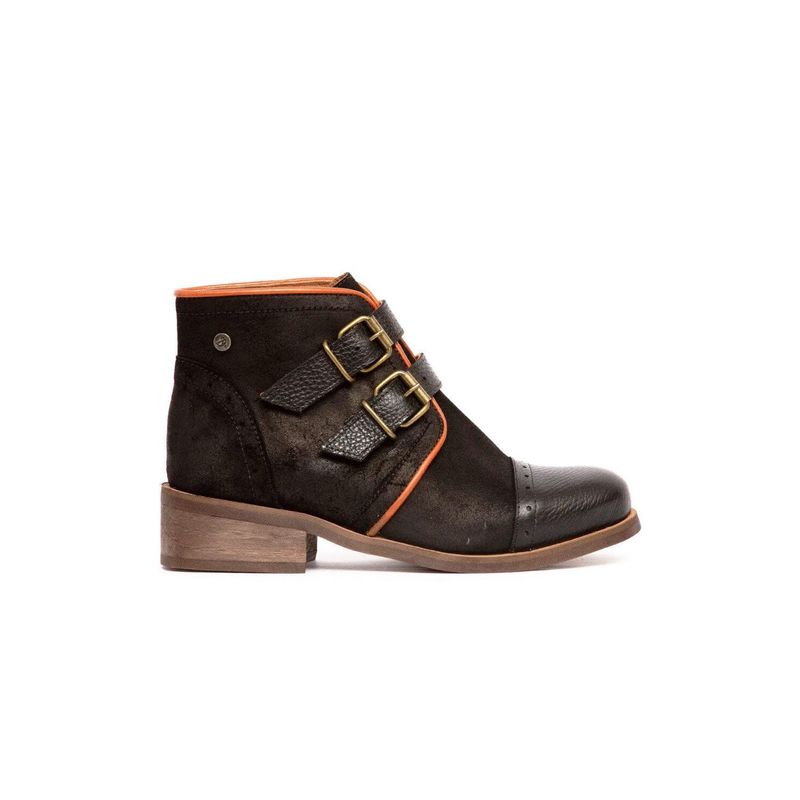 GIANI DAFIRENZE - Botin Mujer De Cuero Judy Negro C1.