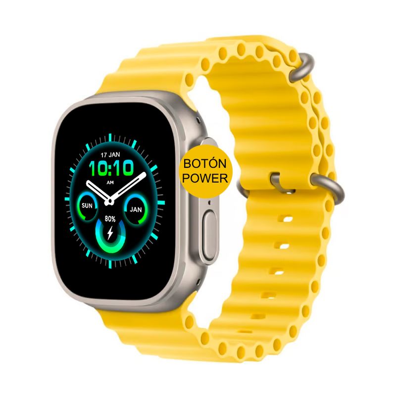 IRM - Reloj Smartwatch Amarillo Android ios Space Aluminium case 49mm