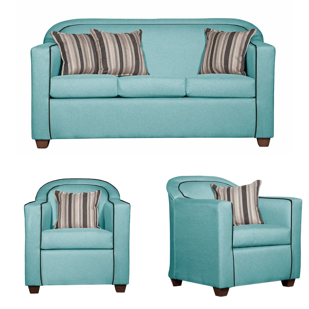 RUZAM MOBEL - LIVING 3-1-1 ZAFIRO TURQUESA