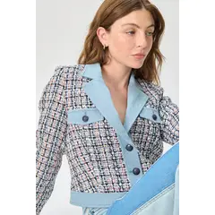 IO - Chaqueta Mezclilla Celeste