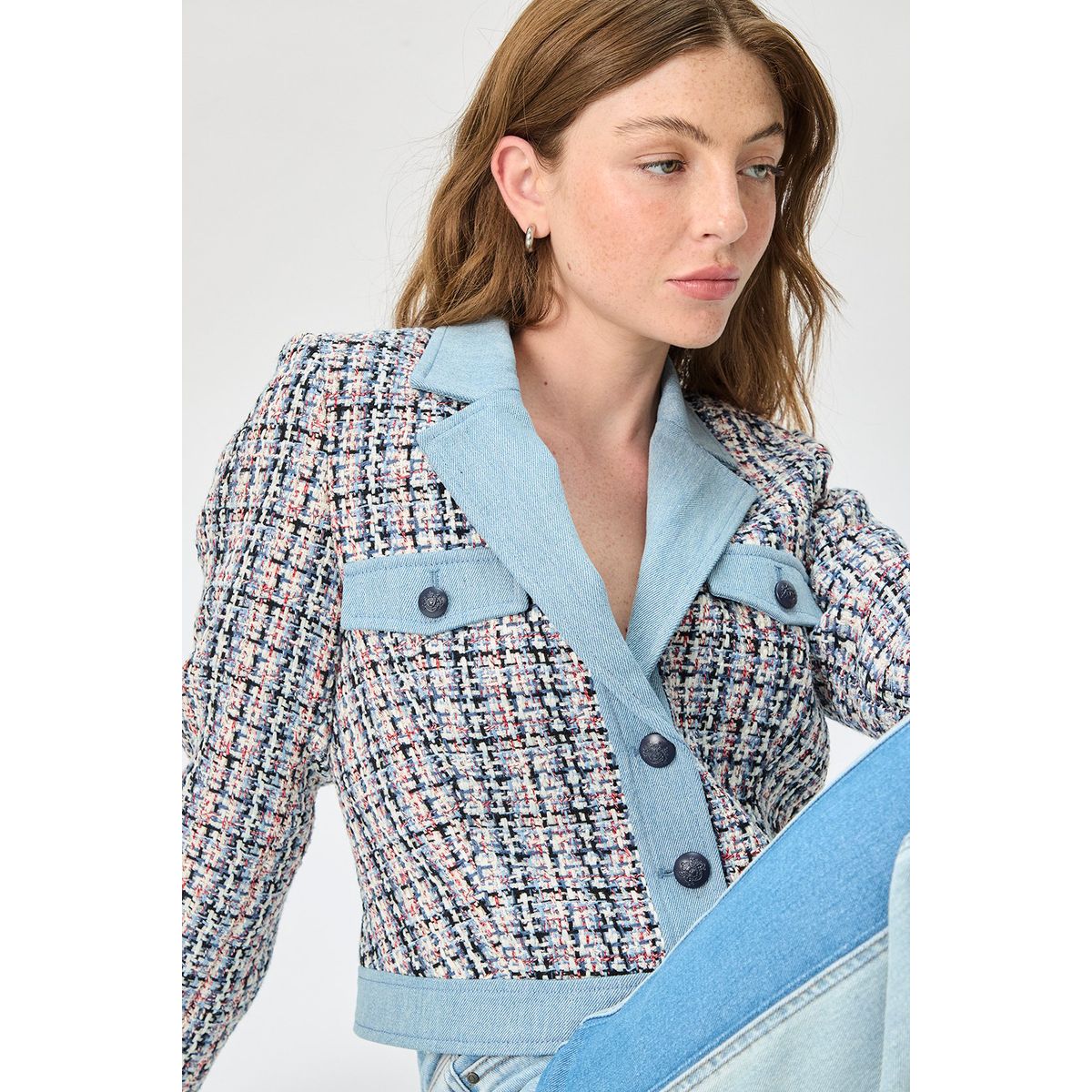 IO - Chaqueta Celeste Mujer Io