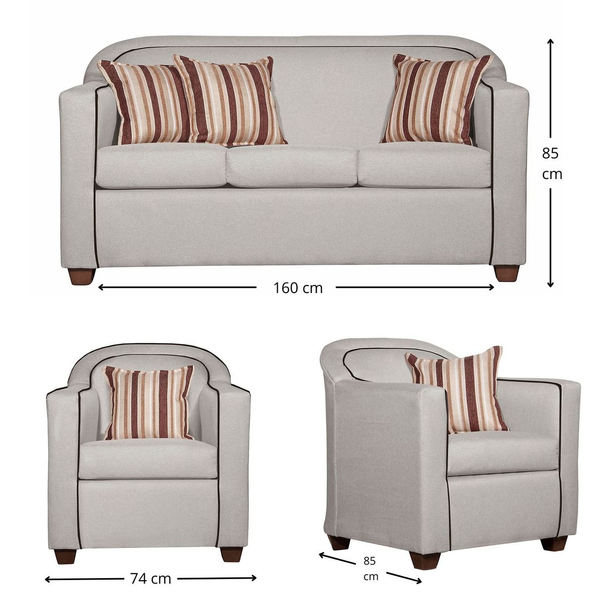 RUZAM MOBEL - LIVING 3-1-1 ZAFIRO CRUDO