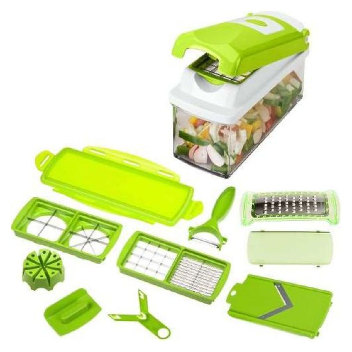 MOVI - SET PARA PICAR  Y RALLAR 5 EN 1 PARA VERDURAS Y FRUTAS