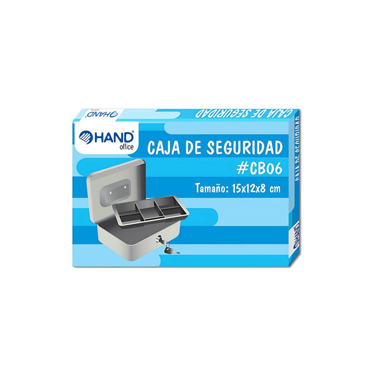 HAND - Caja De Seguridad Metálica 6 Pulgadas 15x12x8cms - SC