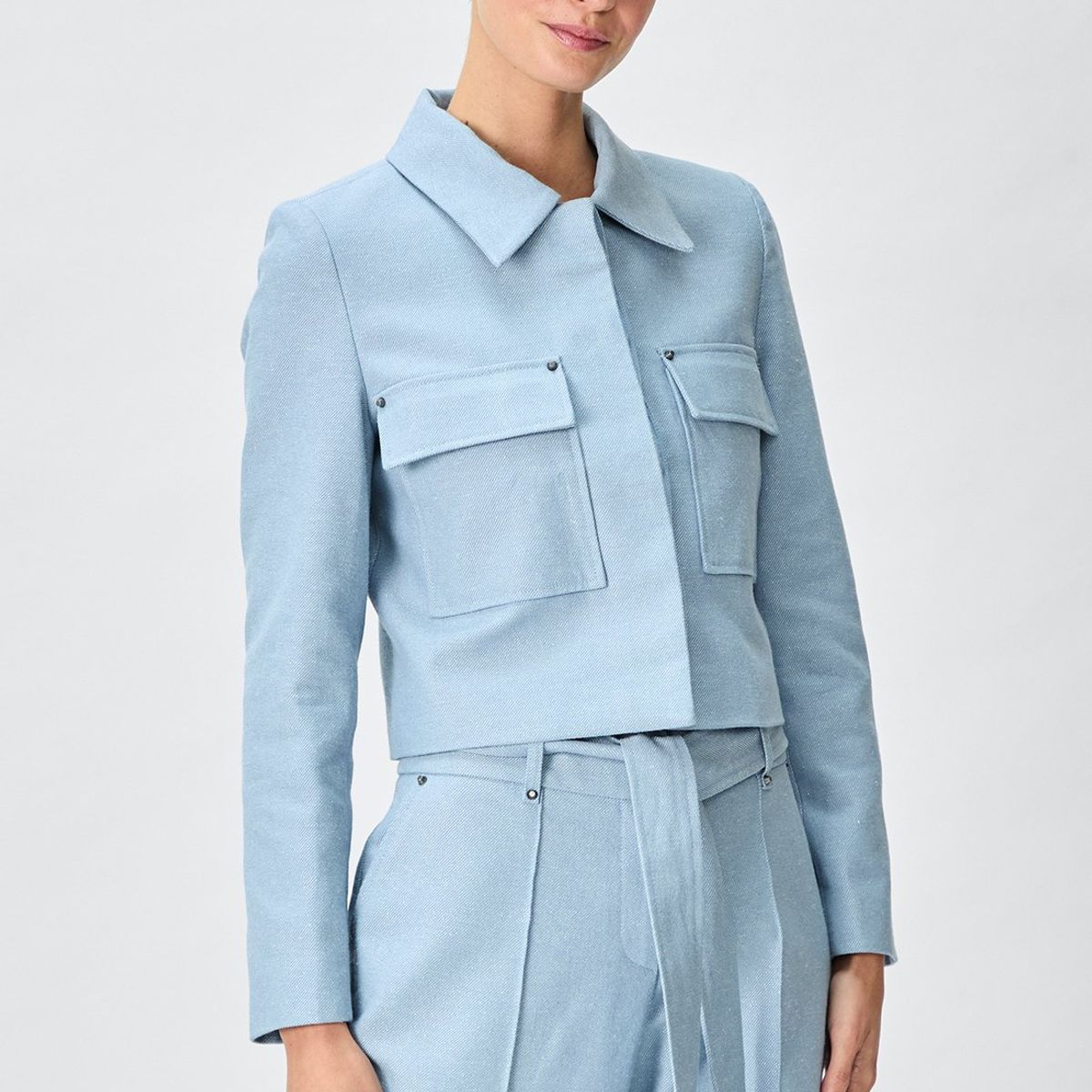 IO - Chaqueta Celeste Mujer Io