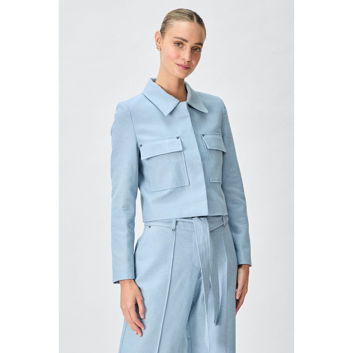 IO - Chaqueta Celeste Mujer Io