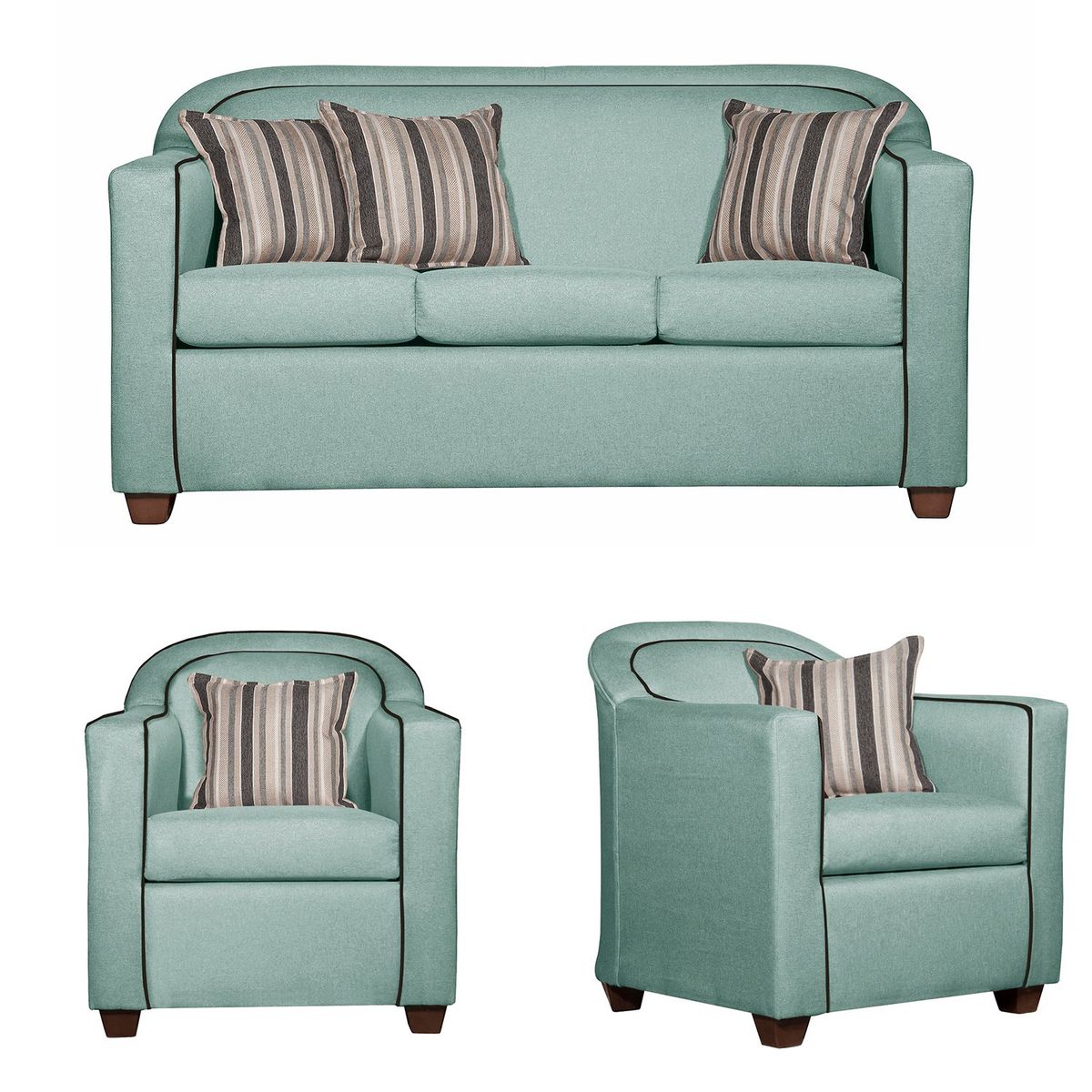 RUZAM MOBEL - LIVING 3-1-1 ZAFIRO VERDE AGUA