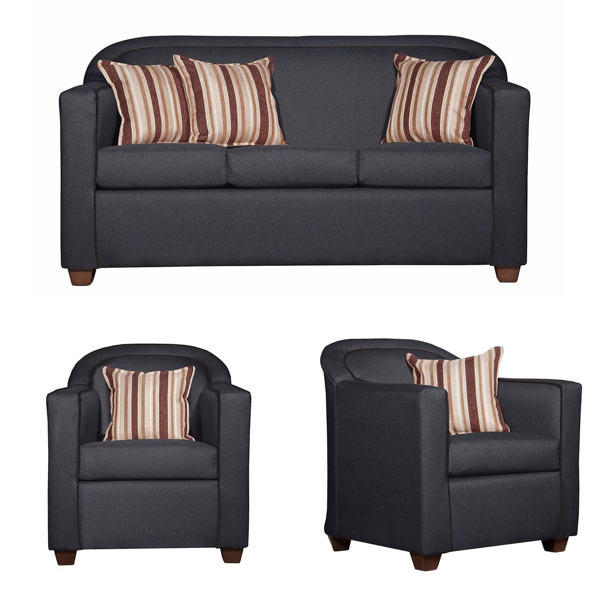 RUZAM MOBEL - LIVING 3-1-1 ZAFIRO NEGRO