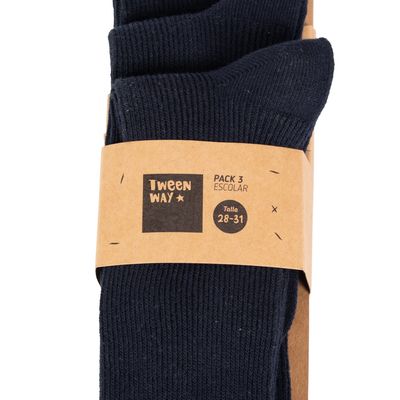 Imagen 2 del producto Calcetines Escolar TAB101-25AZM - Azul - 36-38