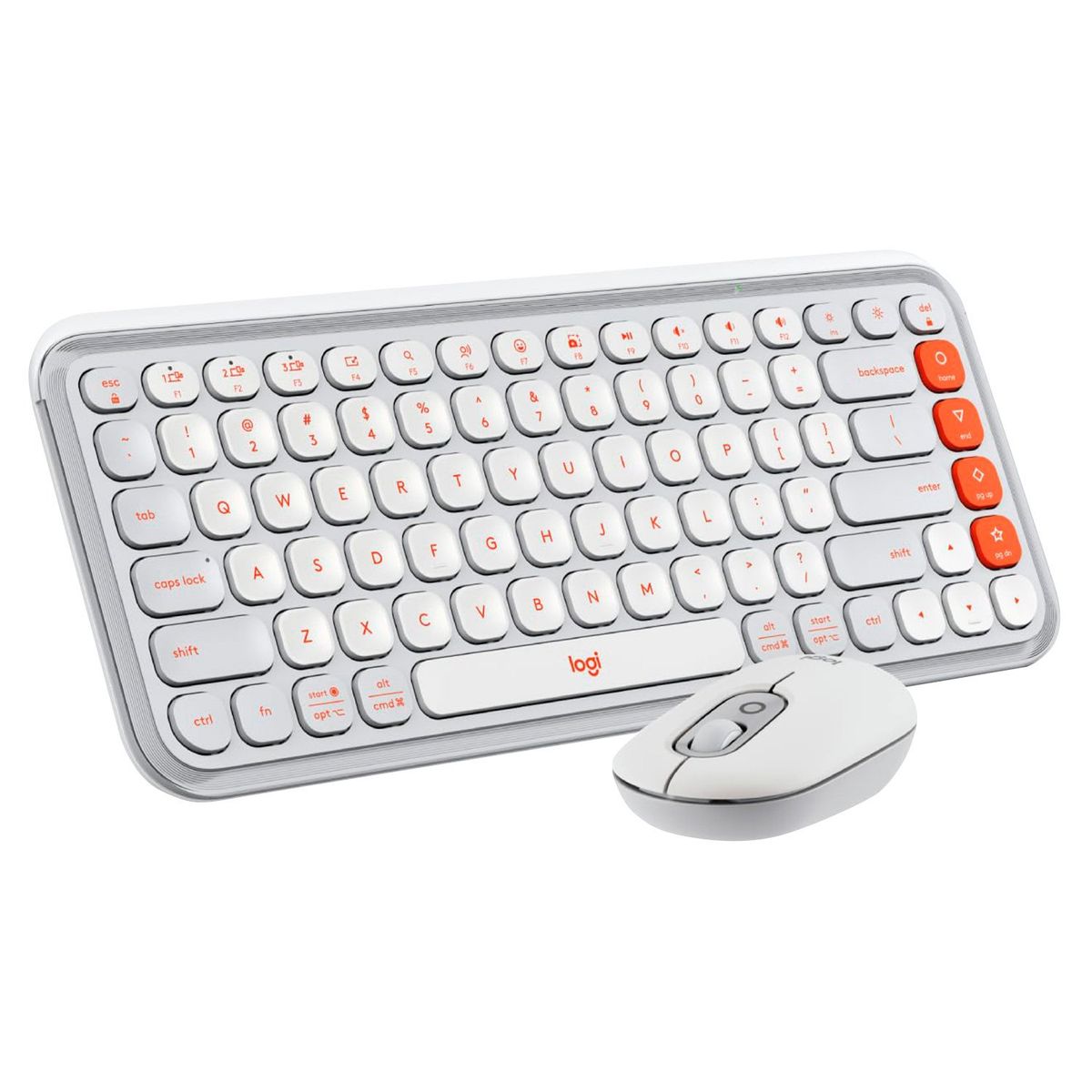 LOGITECH - Kit Teclado y Mouse Inalámbricos Logitech Pop Icon Blanco