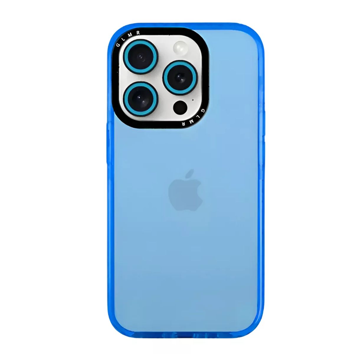 GENERICO - Carcasa Neon Con Lentes Para iPhone 16 Pro Azul
