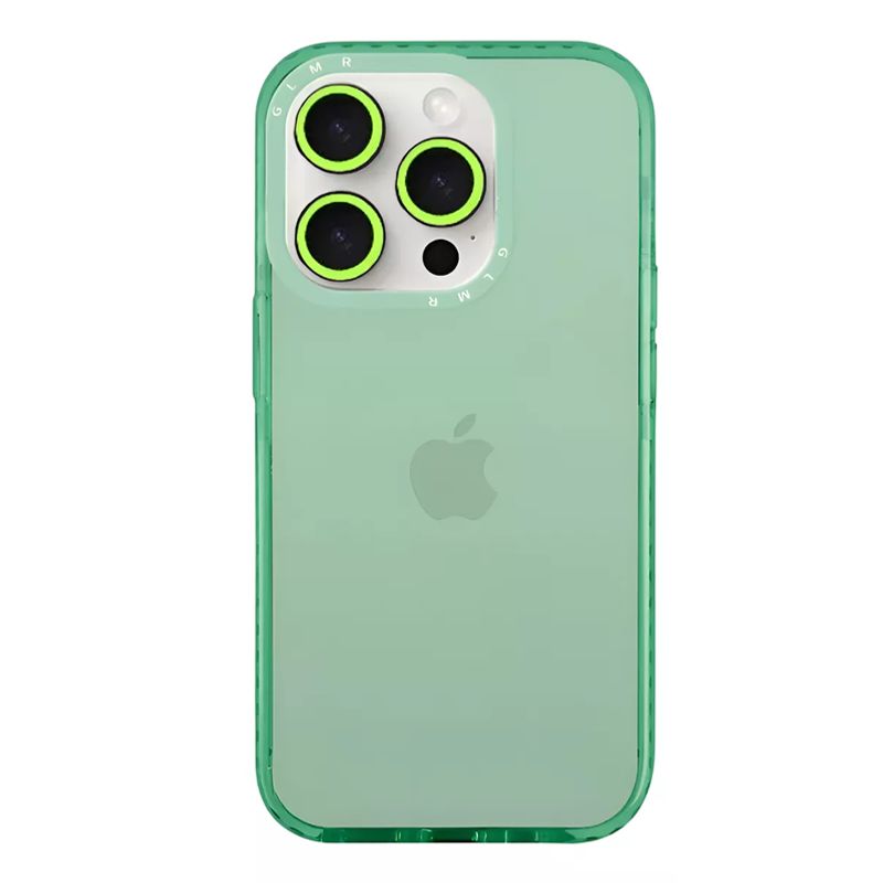 GENERICO - Carcasa Neon Con Lentes Para iPhone 16 Pro Verde