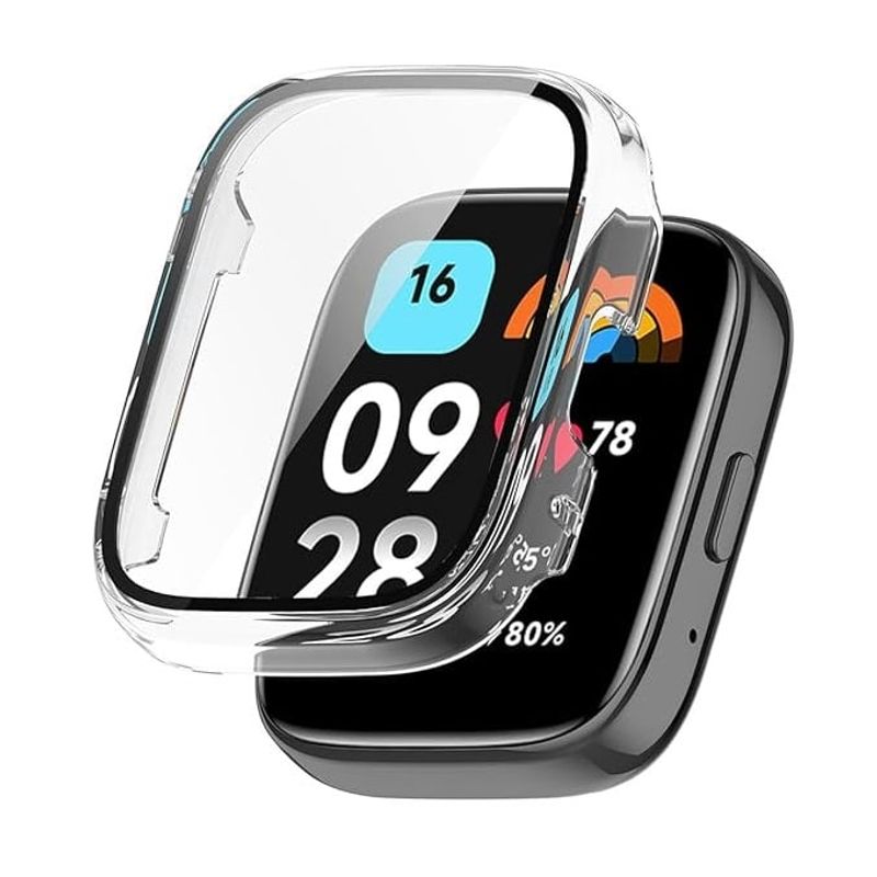 GENERICO - Protector Con Vidrio Para Xiaomi Redmi Watch 3 lite / Active / Transp