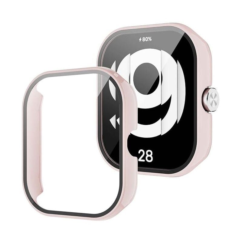 GENERICO - Protector Carcasa Con Vidrio Para Xiaomi Redmi Watch 4 / Rosa