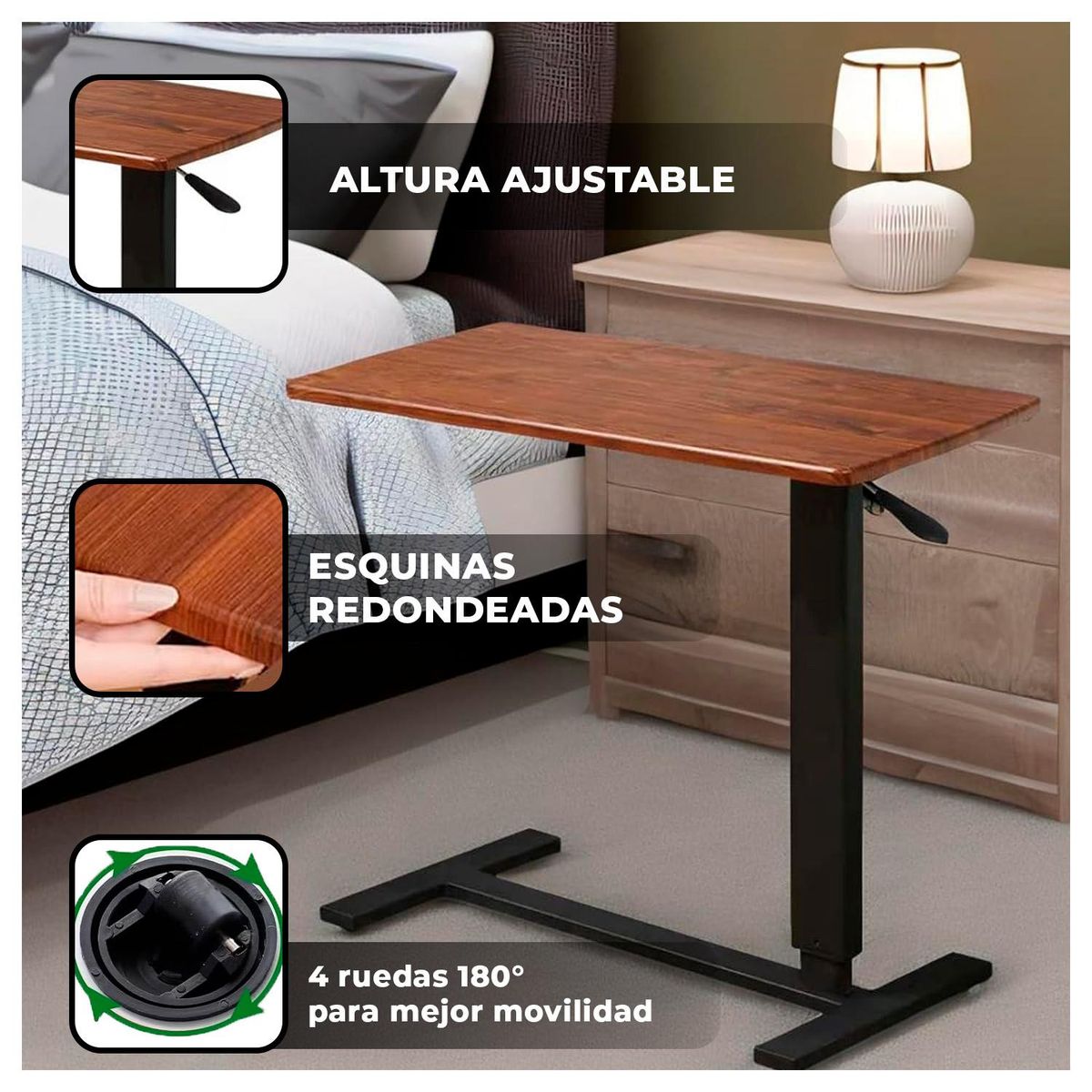 GLOBAL LATIN GROUP - Escritorio Ajustable Ergonómico Trabaja Sentado o de Pie