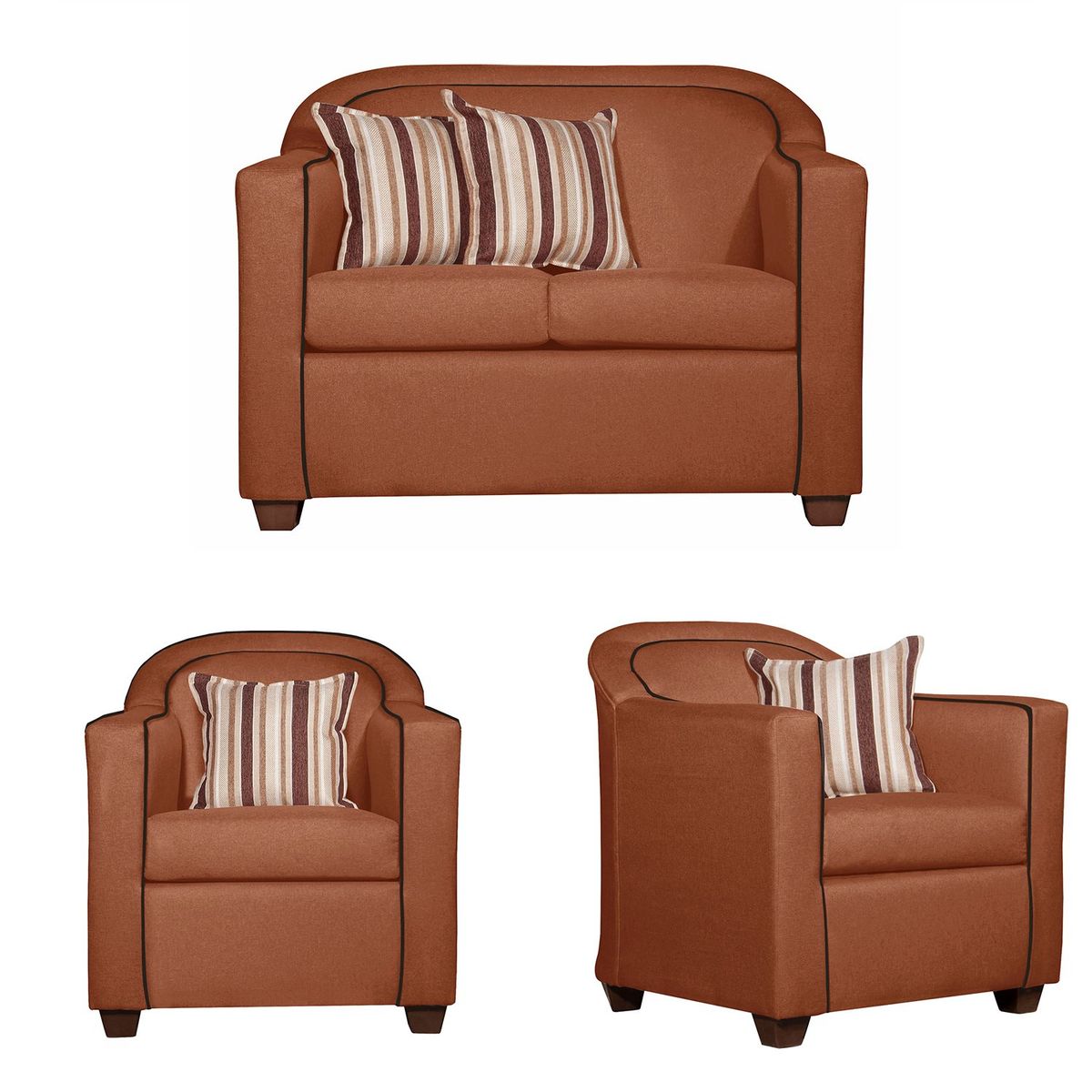 RUZAM MOBEL - LIVING 2-1-1 ZAFIRO TERRACOTA