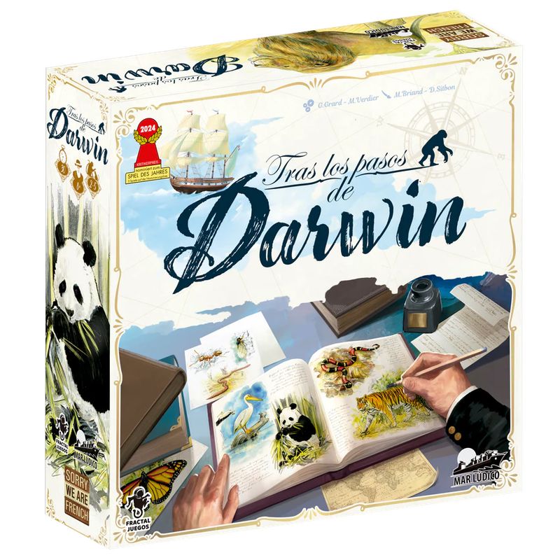 FRACTAL JUEGOS - Tras los pasos de darwin juego de mesa
