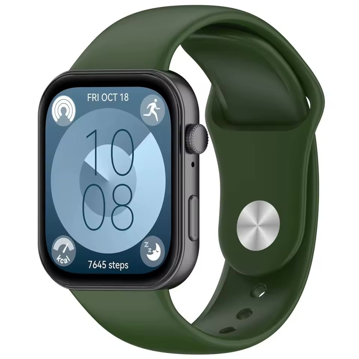 GENERICO - Correa Silicona Compatible Con Huawei Fit 4 / 4 Pro / Fit 3 / Verde Oscuro