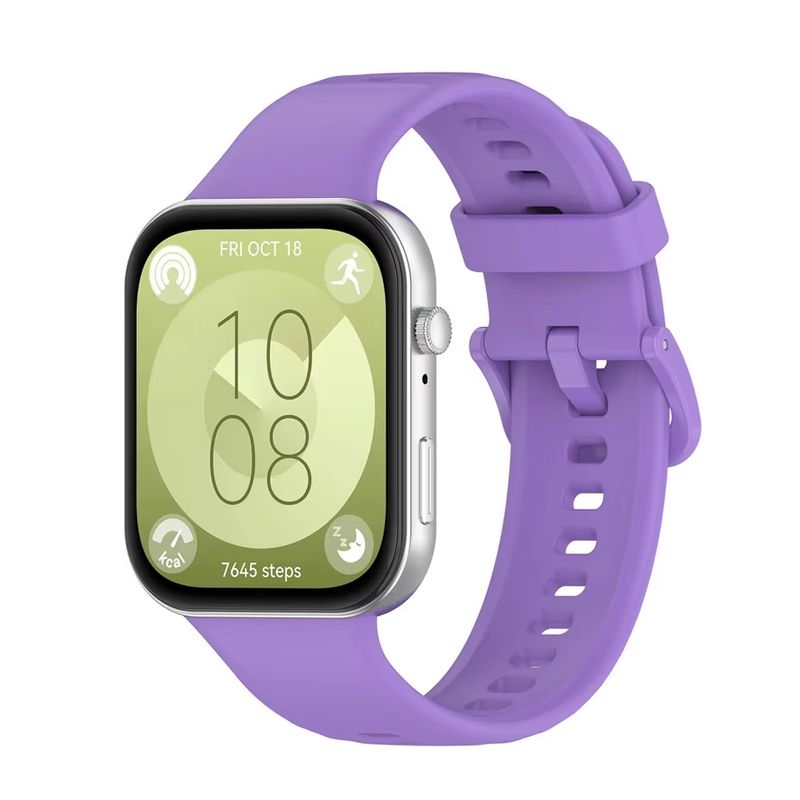 GENERICO - Correa Silicona Compatible Con Huawei Fit 3 / Lavanda