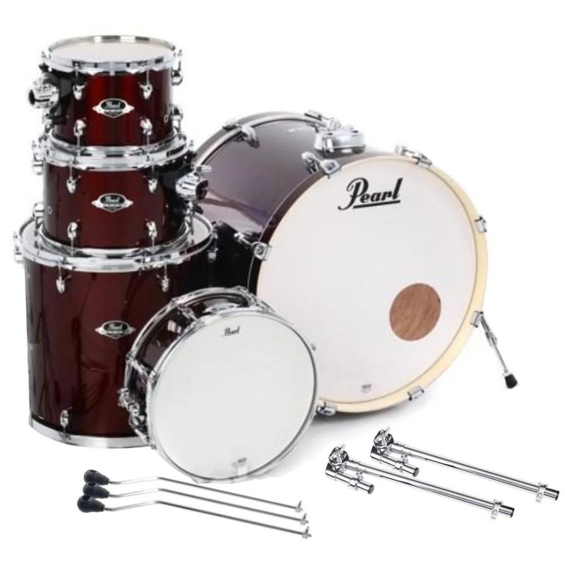 PEARL - Batería PEARL Export Shell Pack de 5 Piezas color Burdeo