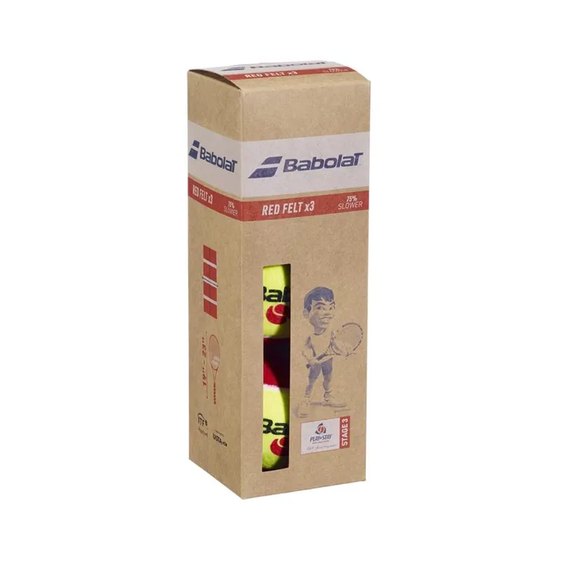 BABOLAT - Pelotas De Tenis BABOLAT Red Felt - X3