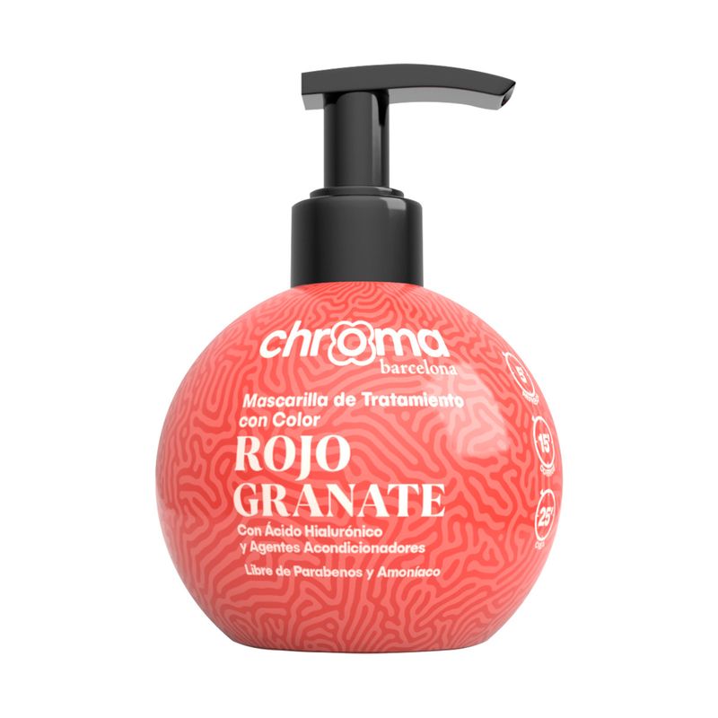 GENERICO - Chroma Barcelona Matizador Semi Permamente Rojo Granate 250 Ml