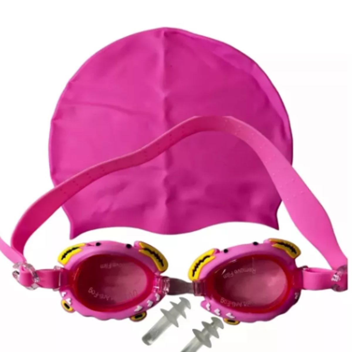 GENERICO - Set Natación Gafas Gorro y tapones Para Niñas Color Rosa