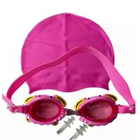 Set Natación Gafas Gorro y tapones Para Niñas Color Rosa