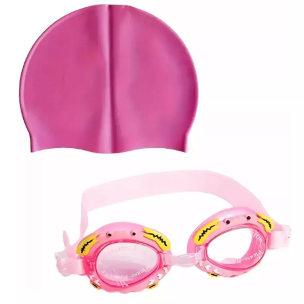 GENERICO - Set Natación Gafas Gorro y tapones Para Niñas Color Rosa
