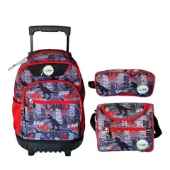 OEM - Mochila Con Ruedas 3pack Escolar Ekizde Reforced Doble Rueda