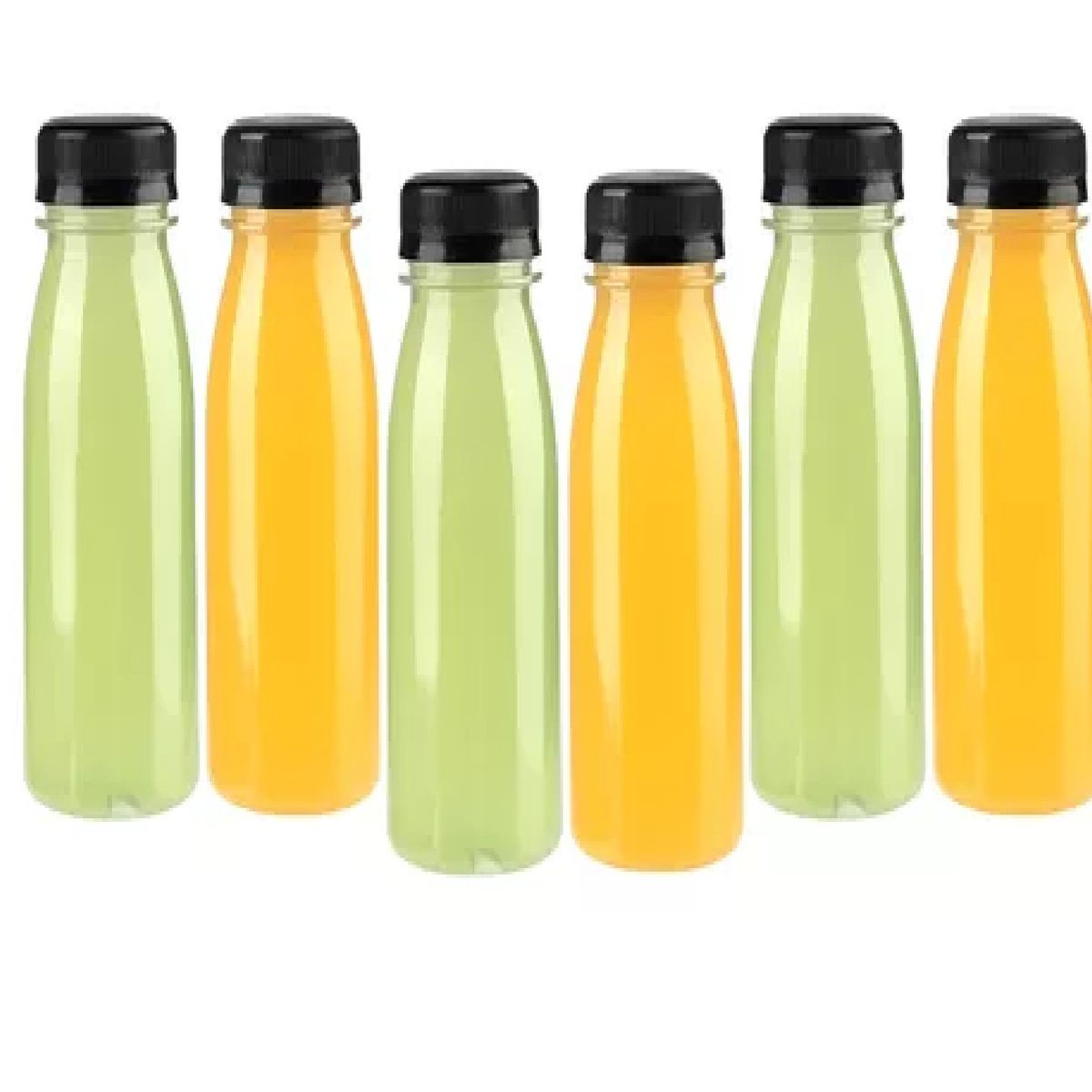PASTELERIUSCL - 6 Botellas Pet Transparente Botellas Plastico 300ml Botella  Con Tapa Botellas Plásticas Para Jugos