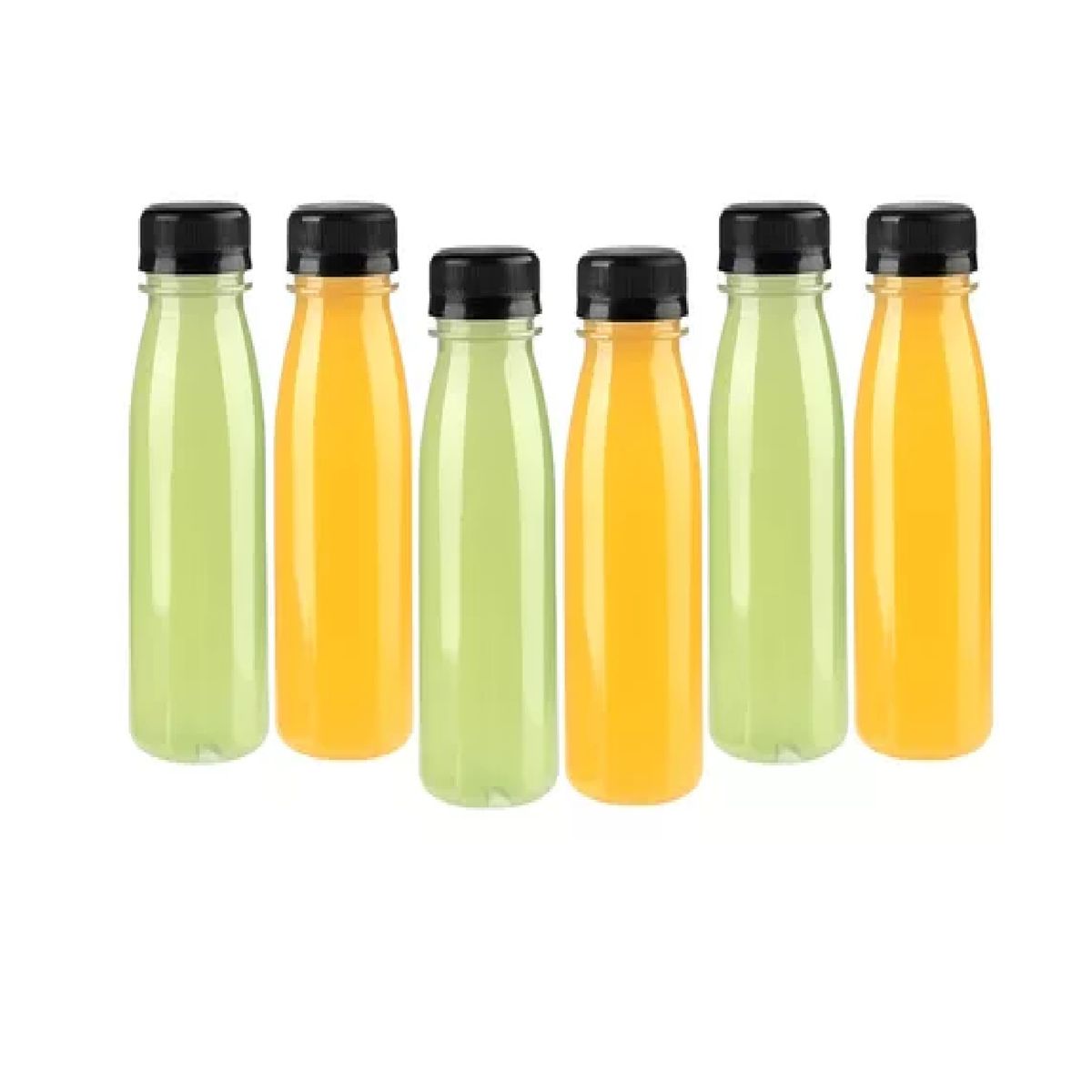 PASTELERIUSCL - 6 Botellas Pet Transparente Botellas Plastico 300ml Botella  Con Tapa Botellas Plásticas Para Jugos