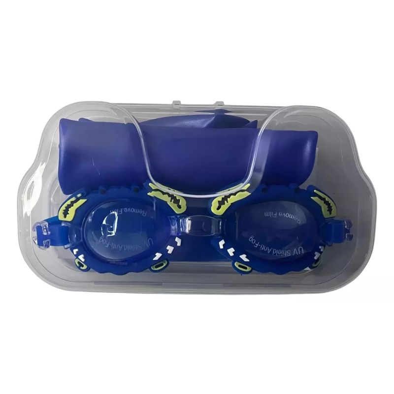 GENERICO - Set Natación Gafas Gorro y tapones Para Niñas Color Rosa